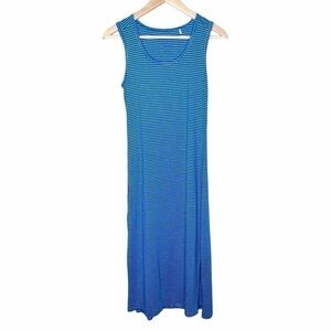 Toad&Co Samba Paseo Midi Dress Blue Stripe Sz XS